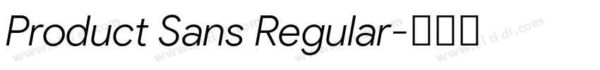 Product Sans Regular字体转换